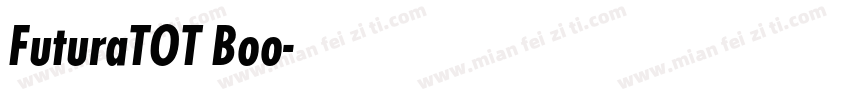 FuturaTOT Boo字体转换